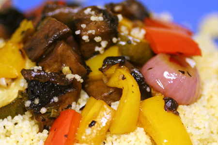 Basil Roasted Veggies & Couscous