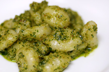 Gnocchi with Spring Herb Pesto