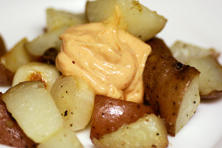 Roasted Potatoes with Paprika Aioli