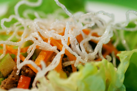 Asian Lettuce Cups with Ground Turkey and Apple