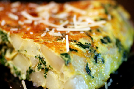 Potato and Kale Spanish Tortilla