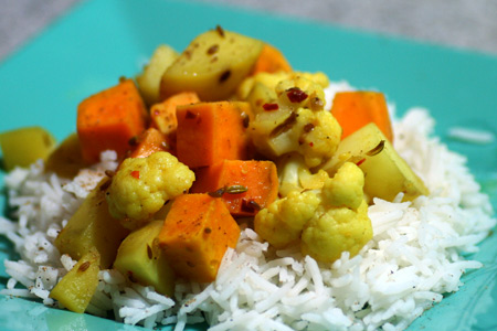 Aloo Gobi with Potato and Cauliflower