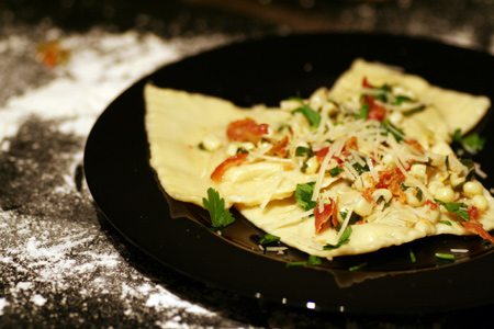 Roasted Vegetable & Pancetta Ravioli