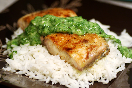 Mahi-Mahi with Fresh Cilantro & Kiwi Chutney