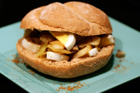 Moroccan-style Potato and Egg Sandwiches