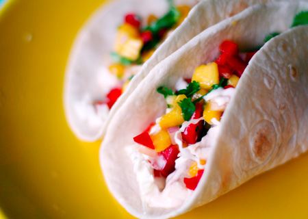 Fish Tacos with Mango Salsa