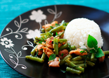 Chicken & Basil Stir-Fry