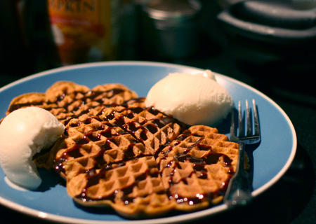 Pre Thanksgiving Dinner: Pumpkin Waffles