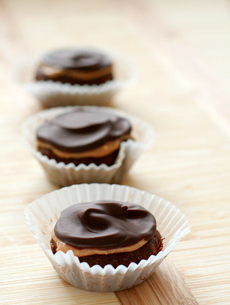 Chocolate Peanut Butter Brownie Bites