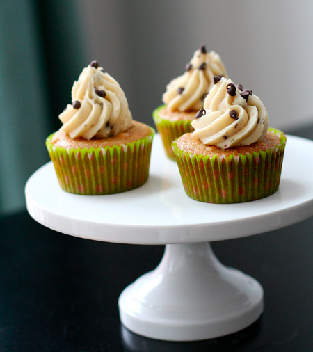 Chocolate Chip Cookie Dough Cupcakes