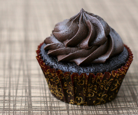 Dark Chocolate Caramel Cupcakes