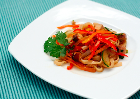 Tofu and Sesame Noodle Salad