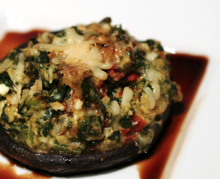 Stuffed Portobello with Balsamic Reduction