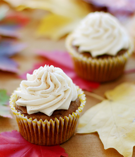 Sweet Potato Cupcakes with Maple Spice Buttercream