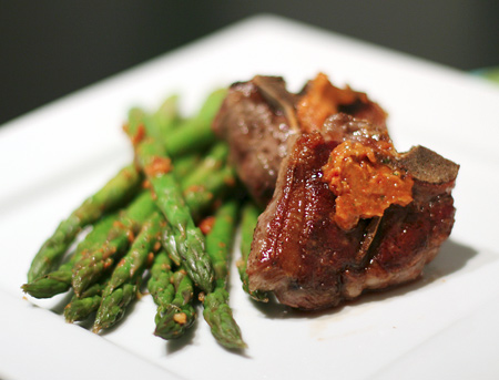 Lamb Chops with Sun-Dried Tomato Butter