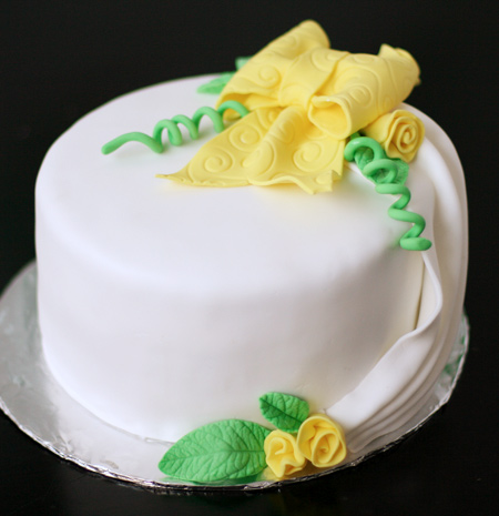 Fondant Covered Cake Fondant Covered Cake
