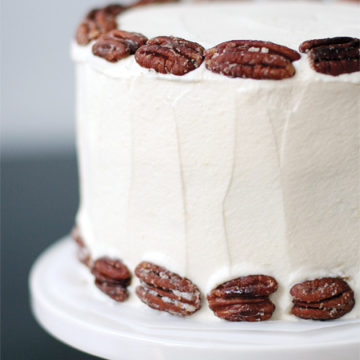 Banana Cake With Praline Filling And White Chocolate Ganache 022710 2 360x360
