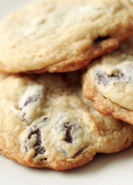 Marzipan Chocolate Chip Cookies