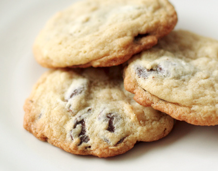 Marzipan Chocolate Chip Cookies