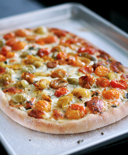 Cherry Tomato Pizza Margherita