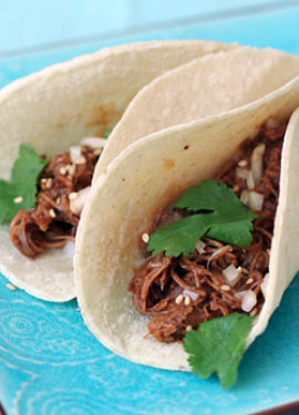 Beer-Braised Turkey Tacos