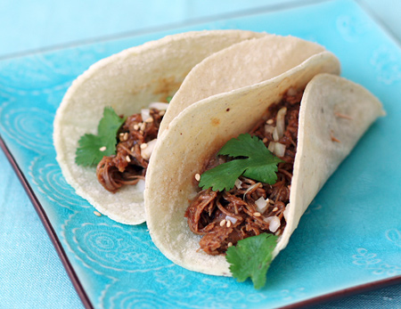 Beer-Braised Turkey Tacos