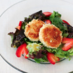 Fried Goat Cheese and Strawberry Salad