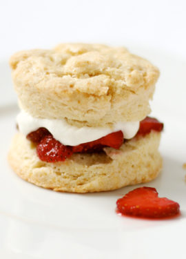 Strawberry Shortcake with Cream Biscuits