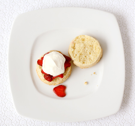 Strawberry Shortcake with Cream Biscuits