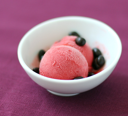 Strawberry Pomegranate Sorbet