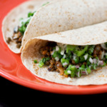 Lentil Tacos with Onion Jalapeño Salsa