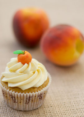 Peach Bourbon Cupcakes