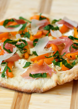 Apricot and Prosciutto Thin-Crust Pizza