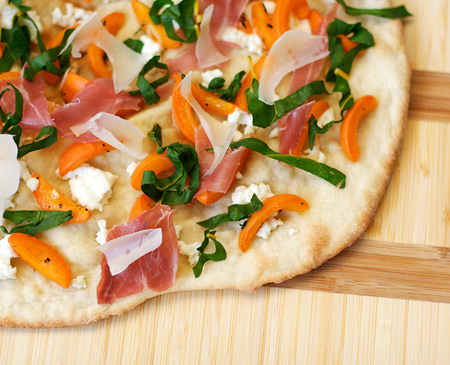 Apricot and Prosciutto Thin-Crust Pizza