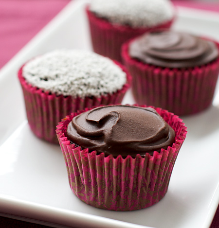 Chocolate Beet Cupcakes with Ganache and Marshmallow Filling