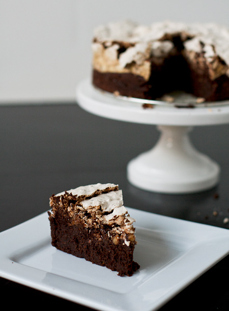 Chocolate & Hazelnut Meringue Cake