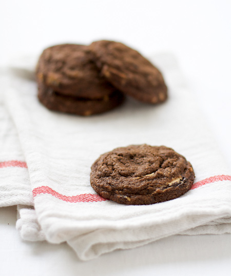 Dark Chocolate Peanut Butter Cup Cookies