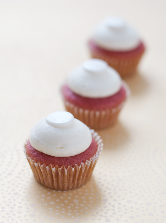 Strawberry Champagne Cupcakes