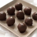 Caramel-Dark Chocolate Truffles with Fleur de Sel