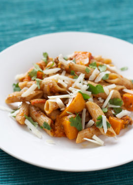 Multi-Grain Pasta with Lamb and Butternut Squash