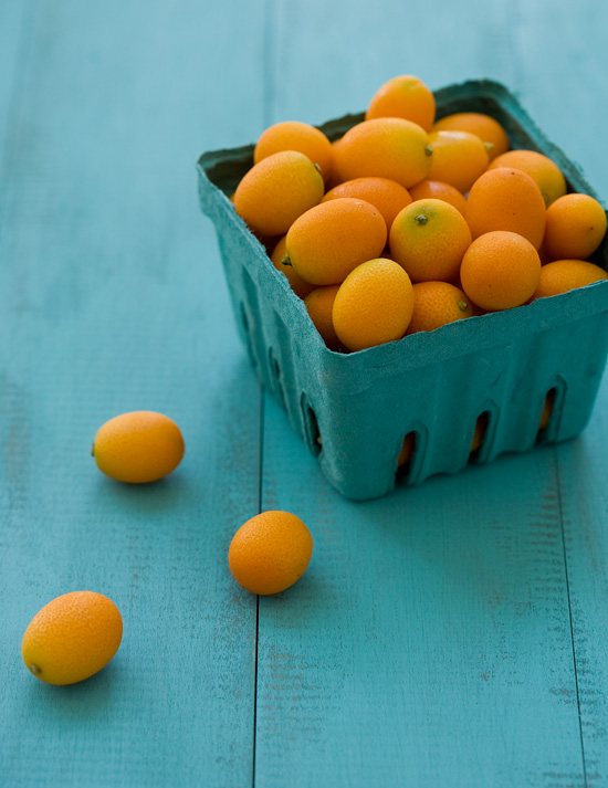 Kumquats on Homemade DIY Distressed Wood Background