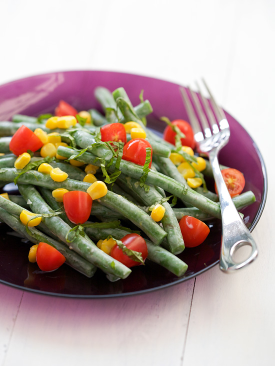 Green Bean Salad with Goat Cheese Dressing