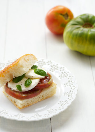 Heirloom Tomato Caprese Sandwiches