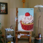 Cupcake Painting by Sarah Wain