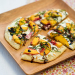 Summer Peach and Balsamic Pizza