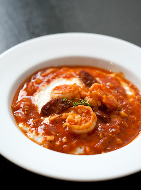 Etouffee-Style Shrimp and Grits