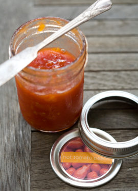 Spicy Tomato Peach Jam