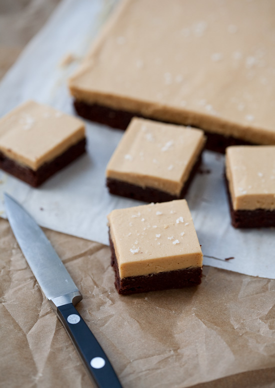 Salted Peanut Butter Brownies