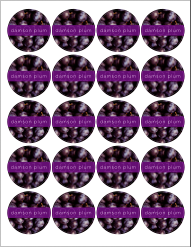 Free Printable Canning Labels - Damson Plum