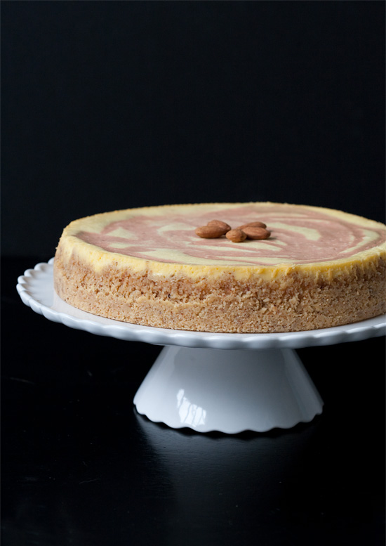 Strawberry Almond Goat Cheese Cheesecake Strawberry Almond Goat Cheese Cheesecake